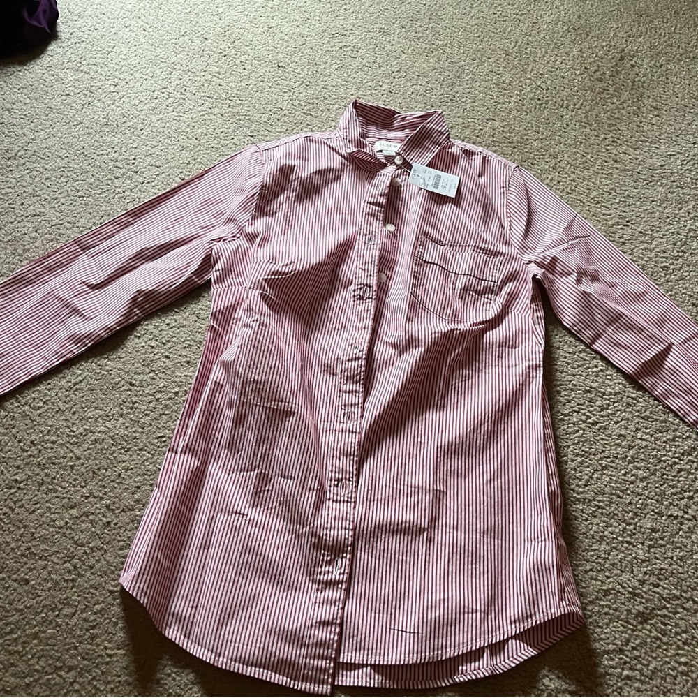 NWT J Crew Factory Outlet Longsleeve Signature Fit Button Down Shirt